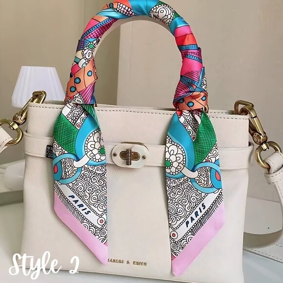 Skinny Scarf - Bag Charm, Bow, Neck Tie - Scarves Collection - Picture 6 of 17